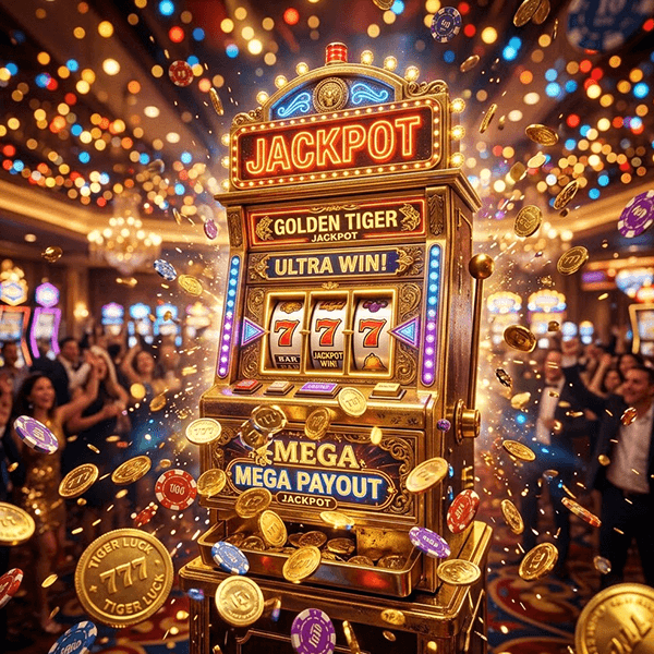 Interfaz de casino online premium con colores verdes brillantes